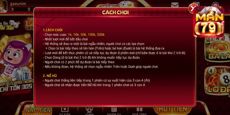 Hướng dẫn cách chơi và cả nổ hũ trong game bài